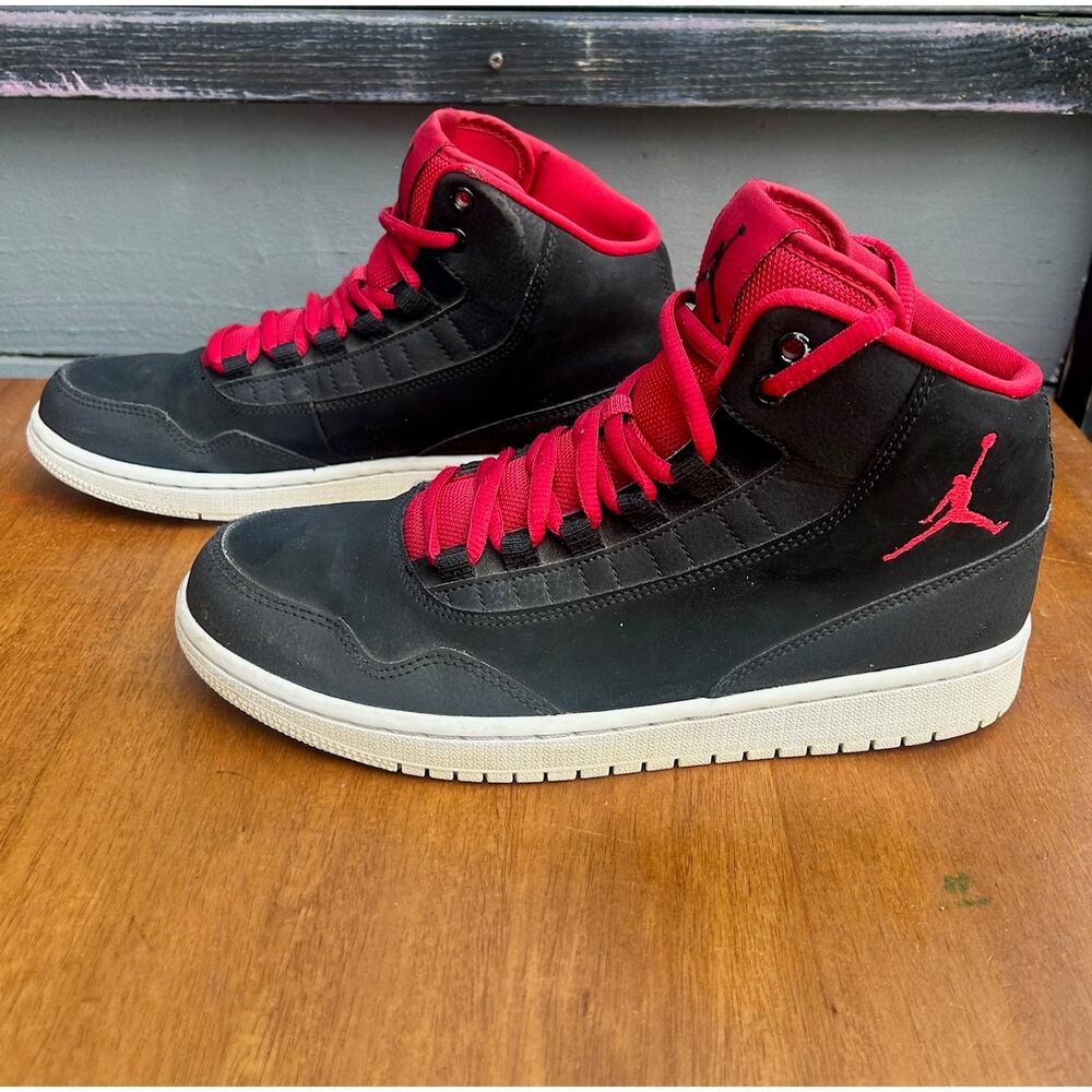 Nike Jordan 1 Executive Black Red White Basketball Shoes Mens 8.5 820240-001